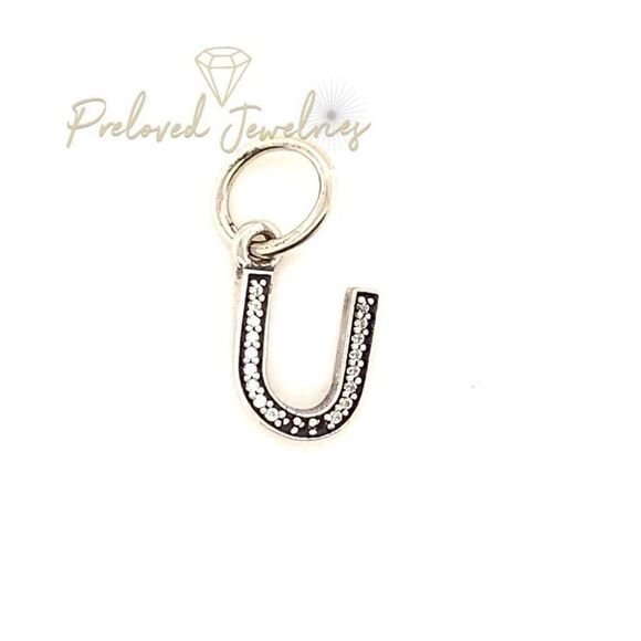 Pandora Cz Letter U Charm - Picture 1 of 3